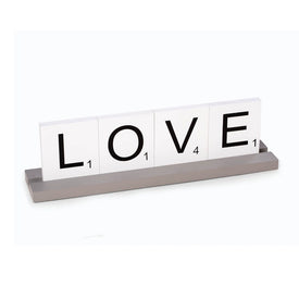 Serenity Love Wooden Scrabble Letter Tile Sign