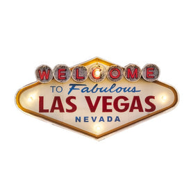 Welcome To Las Vegas LED Metal Wall Decor