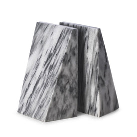 Harold Carrera Marble Wedge Bookends Set of 2