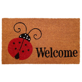 Ladybug Welcome 17" x 29" Doormat