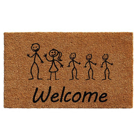 Stick Family 18" x 30" Doormat