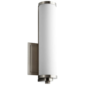 Tempus Single-Light 13" LED Bathroom Wall Sconce - Satin Nickel