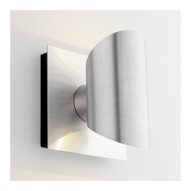 Caliber Two-Light LED Outdoor Wall Sconce - Brushed Aluminum