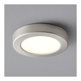 Elite Single-Light 5.5" LED Flush Mount Ceiling Fixture - Satin Nickel
