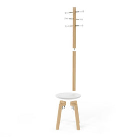 Pillar Stool and Coat Rack