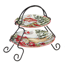 Homestead Christmas Two-Tier Server