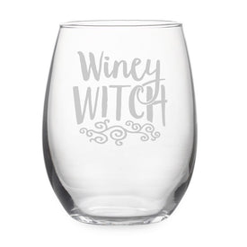 Winey Witch Stemless Wine Glass and Gift Box