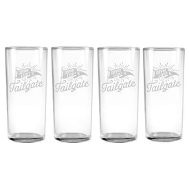 Never Lost a Tailgate Slim Highball Glasses Set of 4