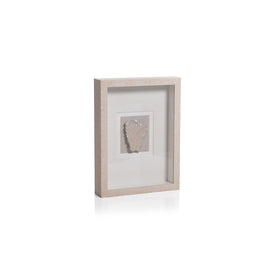 Muzo 12" x 16" Natural Framed Crystal Wall Decor