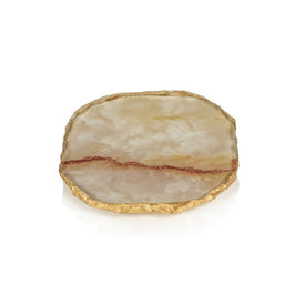 Viken Agate Marble Glass Coasters Set of 4