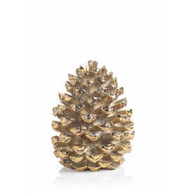 Gold Decorative Pine Cone Figurine