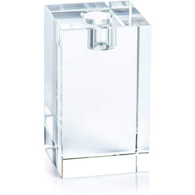 Romy Crystal Glass Taper Candle Holder