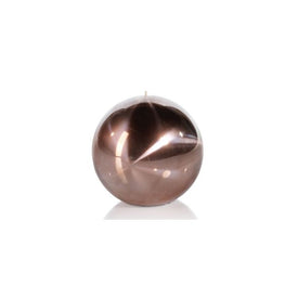 Titanium 6" Rose Gold Ball Candle