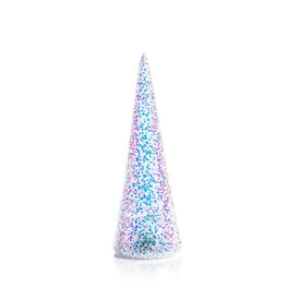 LED White Sequin Trees Set of 3