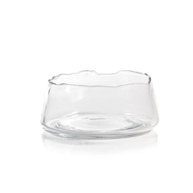 Manarola 12" Wide Clear Glass Bowl