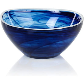 Monte Carlo Small Indigo Alabaster Glass Bowls Set of 6