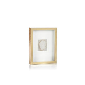 Muzo 12" x 12" Gold Framed Crystal Wall Decor