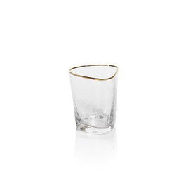 Kampari Triangular Double Old Fashioned Glasses Set of 4