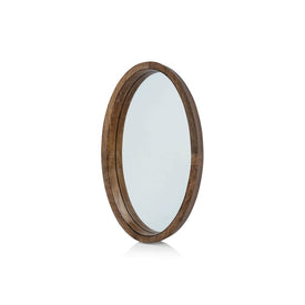Legacy Oval Mango Wood Wall Mirror/Tray