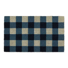 Buffalo Check 18" x 30" Doormat - Navy and White