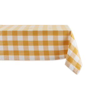 Buffalo Check 60" x 104" Tablecloth - Honey Gold