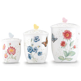 Butterfly Meadow Three-Piece Canister Set