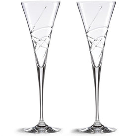 Adorn Crystal Two-Piece Toasting Flute Set