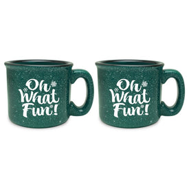 Oh What Fun Green Mug Set