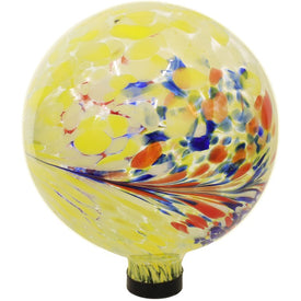 Bright Summer Burst 10" Glass Gazing Globe Ball