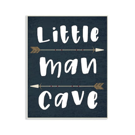 Little Man Cave Arrows 13"x19" Oversized Wall Plaque Art