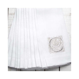 Monogram K 29" x 17" Linen Towel