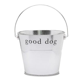 Good Dog Gift Bucket - Silver