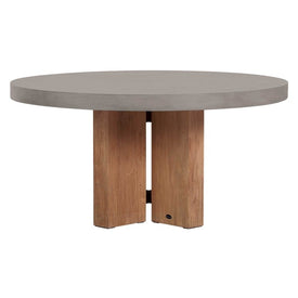 Java Teak and Concrete Dining Table