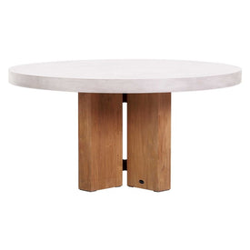 Java Teak and Concrete Dining Table