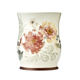 Holland Floral Waste Basket in Natural