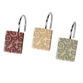 Inspire Shower Curtain Hooks in Multi