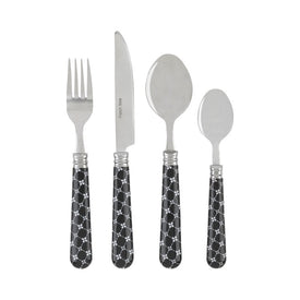 Bistro 16-Piece Stainless Steel Flatware Set, Service for 4 - Abstract Butterfly