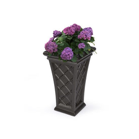 Georgian 28" Tall Planter - Espresso