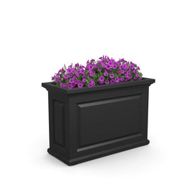 Nantucket Trough Planter - Black