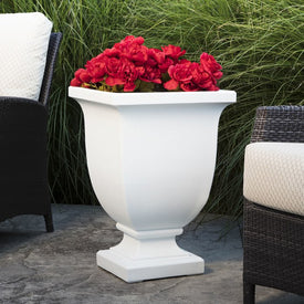 Augusta 26" Tall Planter - White