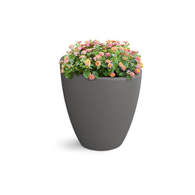 Modesto 30" Round Planter - Graphite Gray