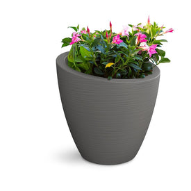 Modesto 20" Round Planter - Graphite Gray
