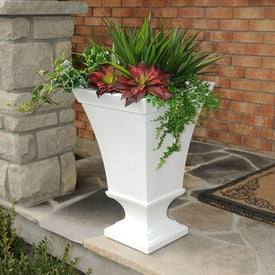 Vienna 25" Tall Urn Planter - White