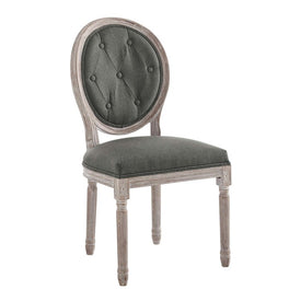 Arise Vintage French Upholstered Fabric Dining Side Chair