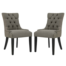 Regent Fabric Dining Side Chairs Set of 2
