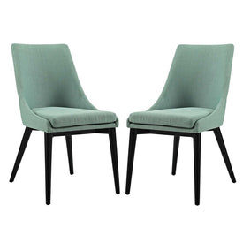 Viscount Fabric Dining Side Chairs Set of 2