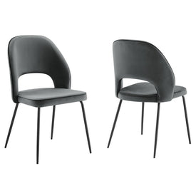 Nico Performance Velvet Dining Chairs Set of 2