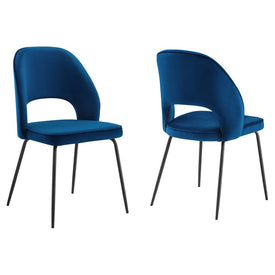 Nico Performance Velvet Dining Chairs Set of 2