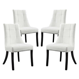 Noblesse Vinyl Dining Chairs Set of 4