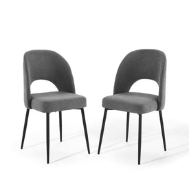 Rouse Upholstered Fabric Dining Side Chairs Set of 2